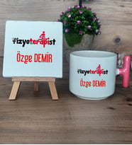 Fizyoterapist Hediye Seti Kupa Bardak T Kulplu ve Dekoratif Taş Tıp Bayramı Hediyesi (Model 4)