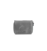 Guard Antik Lacivert Mini Unisex Bozuk Paralıklı Cüzdan Hakiki Deri (Gri)