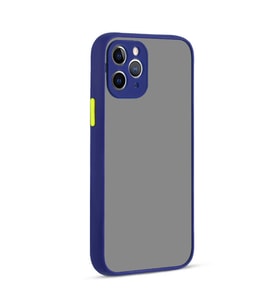 Uyumlu Model Apple iPhone 12 Pro Max Kılıf Kamera Korumalı Mat Kapak (Lacivert)