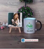 Gıda Mühendisi Fotoğraflı Dekoratif Taş, Kupa Bardak Beyaz Hediye (Model 9)