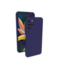 Omix X700 Kılıf Kamera Korumalı Silikon Rubber Arka Kapak (Lacivert)