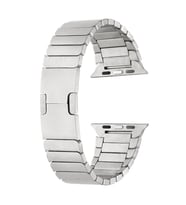 Apple Watch 7 41mm Zore KRD-82 Metal Kordon (Gümüş)