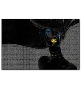 Cakapuzzle Kadın ve Takımyıldızlar  Puzzle Yapboz MDF (Ahşap) (1000 Parça)