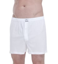 Malabadi Geniş Model Büyük Beden Boxer 024 Erkek Boxer M24 (Beyaz)