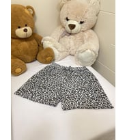 Kadın %100 Pamuklu Süprem Desenli Yumuşak Basic Mini Şort  (Leopar)