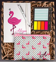eJOYA Kişiye Özel Defter Kalem Kalemlik Ve Mini Organizer Ofis Kırtasiye Hediye Kutusu 111224 (Mor)