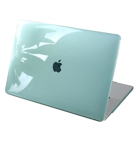 McStorey Macbook Air ile Uyumlu Kılıf M1 HardCase A1932 A2179 A2337 Kristal (Açık Yeşil)