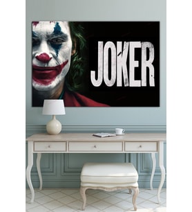Joker Kanvas Tablo (8 Farklı Ölçü) (Leopar Dsn Bej)