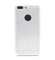 İphone 8 Plus / 7 Plus Kılıf Felix Delikli Tasarım Silikon Kılıf (Gri)