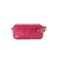 Kişiselleştirilebilir Dopp Kit Kişisel Bakım Ve Seyehat Çantası Camel (Fuşya)