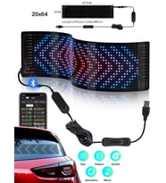 Led Matrix Panel Dijital Ekran Kumandalı App Kontrollü Oto Aksesuar Yayıncı Bilgisayar Odası (35)