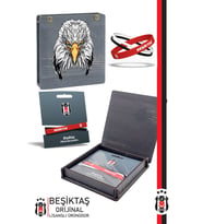 Beşiktaş Orijinal Lisanslı 3'lü BJK Silikon Bileklik Hediyelik Ahşap Kutulu (Çok Renkli)