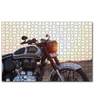 Cakapuzzle Royal Enfield Siyah Gri Motorsiklet  Puzzle Yapboz MDF (Ahşap) (255 Parça)