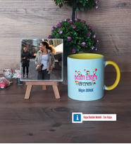 Beden Eğitimi Öğretmeni Fotoğraflı Dekoratif Taş, Kupa Bardak Beyaz Hediye (Model 7)