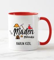 Maden Mühendisi Kupa Bardağı (Kırmızı)