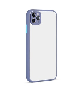 Uyumlu Model Apple iPhone 11 Pro Max Kılıf Kamera Korumalı Mat Kapak (Mor)