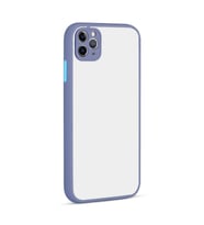 Uyumlu Model Apple iPhone 11 Pro Max Kılıf Kamera Korumalı Mat Kapak (Mor)
