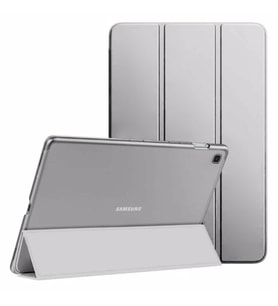 Samsung Galaxy Tab A8 10.5 SM-X200 2021 Kılıf PU Deri Smart Standlı Case (Gri)