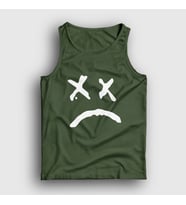 Presmono Unisex Sarı Sad Face Lil Peep Atlet 37930tt (Haki)