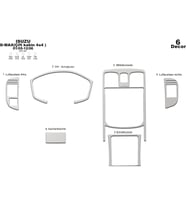 Meriç® Isuzu D Max Çift Kabin 4X4 Maun Kaplama Maun 6 Parça 2005-2006 (Alüminyum)
