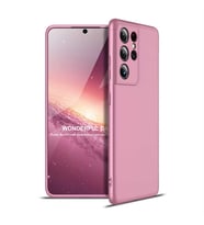 Galaxy S21 Ultra Kılıf Zore Ays Full Koruma Kılıf (Rose)