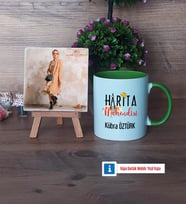 Harita Mühendisi Fotoğraflı Dekoratif Taş, Kupa Bardak Beyaz Hediye (Model 14)