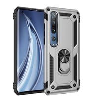 Xiaomi Mi 10 Kılıf Yüzüklü Zırh Tank Vega (Gri)