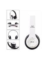 P47 Extra Bass Wireless Bluetooth Kulaklık 5.0+Edr FM Radyo (Beyaz)