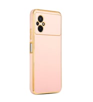 Xiaomi Poco M5 Kılıf Zore Bark Kenarları Altın Renk Kılıf (Rose)