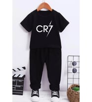 Çocuk Cr7 Alt - Üst Eşofman Takımı (Siyah)