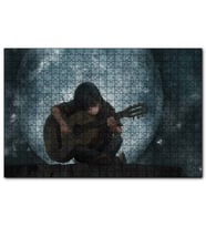 Cakapuzzle Dolunay Çocuk Klasik Gitar  Puzzle Yapboz MDF (Ahşap) (255 Parça)