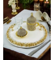 Spark Söz Damat Kahve Tepsisi (Kırmızı)