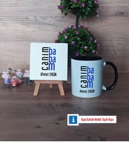 Babaya Hediye Dekoratif Taş, Kupa Bardak Kırmızı Hediye (Model 10)