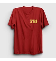 Presmono Unisex Haki Fbi The Blacklist T-Shirt 182921tt (Kırmızı)