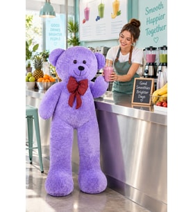 Pandamkee 140 Cm Sevgiliye Özel Hediyelik Ayı (Lila)