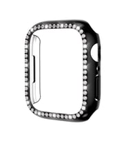 Apple Watch 40mm Kenar Taşlı Kasa Koruyucu (Siyah)