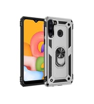 Mopal Samsung A21 6.5 İnc Yüzüklü Tank Telefon Kılıfı (Gri)