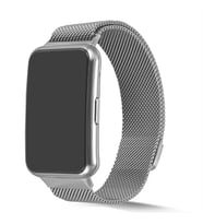 Huawei Watch Fit Kordon Milano Loop Metal Kordon (Gümüş)