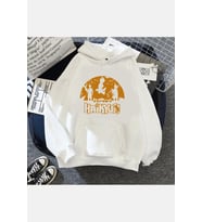 Haikyuu Kapşonlu Sweatshirt (Beyaz)