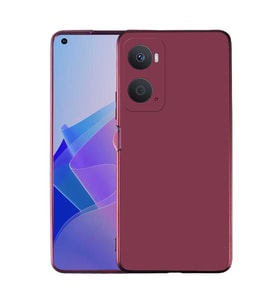 Oppo A76 Kılıf Zore Premier Silikon Kılıf (Mürdüm)