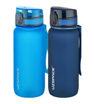 Uzspace 2'li Tritan Matara Seti 650 ml 14 Farklı Renk Seçeneği FiftyFifty (Mavi-Lacivert) (MAVI-LACIVERT)