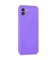 Samsung Galaxy A03 Kılıf Kamera Korumalı Silikon Rubber Arka Kapak (Lila)