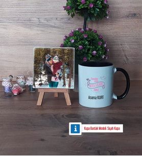 Anneler Günü Hediyesi Fotoğraflı Dekoratif Taş, Kupa Bardak Beyaz Hediye (Model 11)