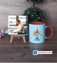 Bilgisayar Öğretmeni Fotoğraflı Dekoratif Taş, Kupa Bardak Beyaz Hediye Öğretmenler Günü Hediyesi (Model 13)