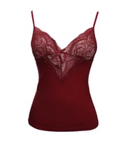 Dantel Detaylı Çamaşır Takım (Bordo)