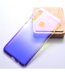 Galaxy A9 2018 Kılıf Parlak Renk Geçişli Kılıf (Mor)