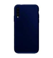 Samsung Galaxy A30s Kılıf Kamera Korumalı Silikon Rubber Arka Kapak (Lacivert)