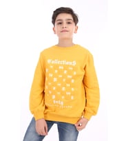 Toontoy Erkek Çocuk Baskılı Sweatshirt (Hardal)
