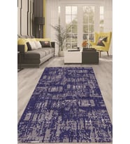 Dijital Kaymaz Taban Yıkanabilir Modern Renkli Salon Halısı Mutfak Halısı Yolluk ND-HT-1324 (Mor)