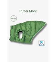 Köpek Kıyafeti, Puffer su geçirmez köpek montu, Küçük ve orta ırk köpek kıyafeti (Yeşil)